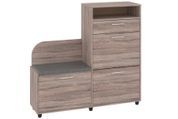 Тумба для взуття Feravon (118,4 &times; 35,6 &times; 114,5 см, трюфель і сірий) ph-tmb-vz-b5-trfl-sr фото