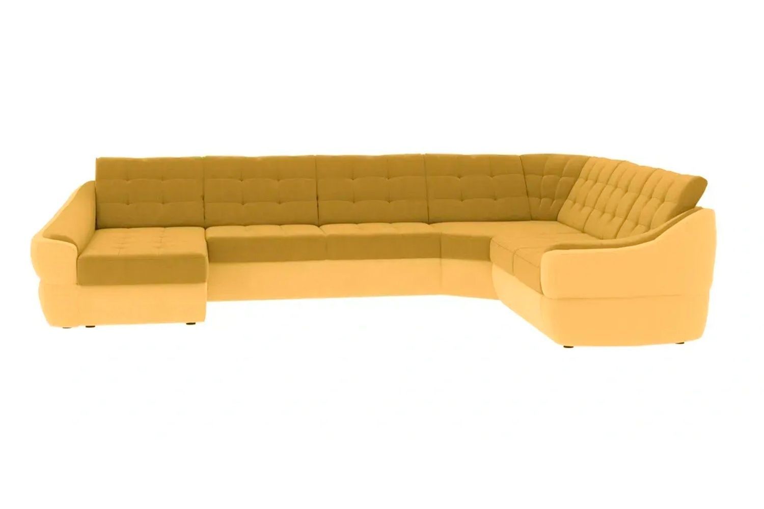Угловой диван Спейс XXL (375 &times; 310 см, горчичный с желтым) IMI Premium kspsxxl-girch-jov фото