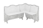 Кухонный уголок FlavorFurnish-1 (110 &times; 150, кожзам, белый и бетон) ph-kt-grcg-bl-btn фото