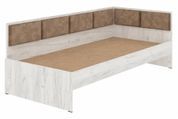 Кровать детская Belva (203,2 &times; 93,5 &times; 74,8 см, велюр, крафт, ирис 08) ph-dt-lg-s4-kr-rs8 фото
