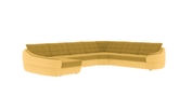 Кутовий диван Спейс XXL (гірчичний з жовтим, 375х310 см) kspsxxl-girch-jov фото