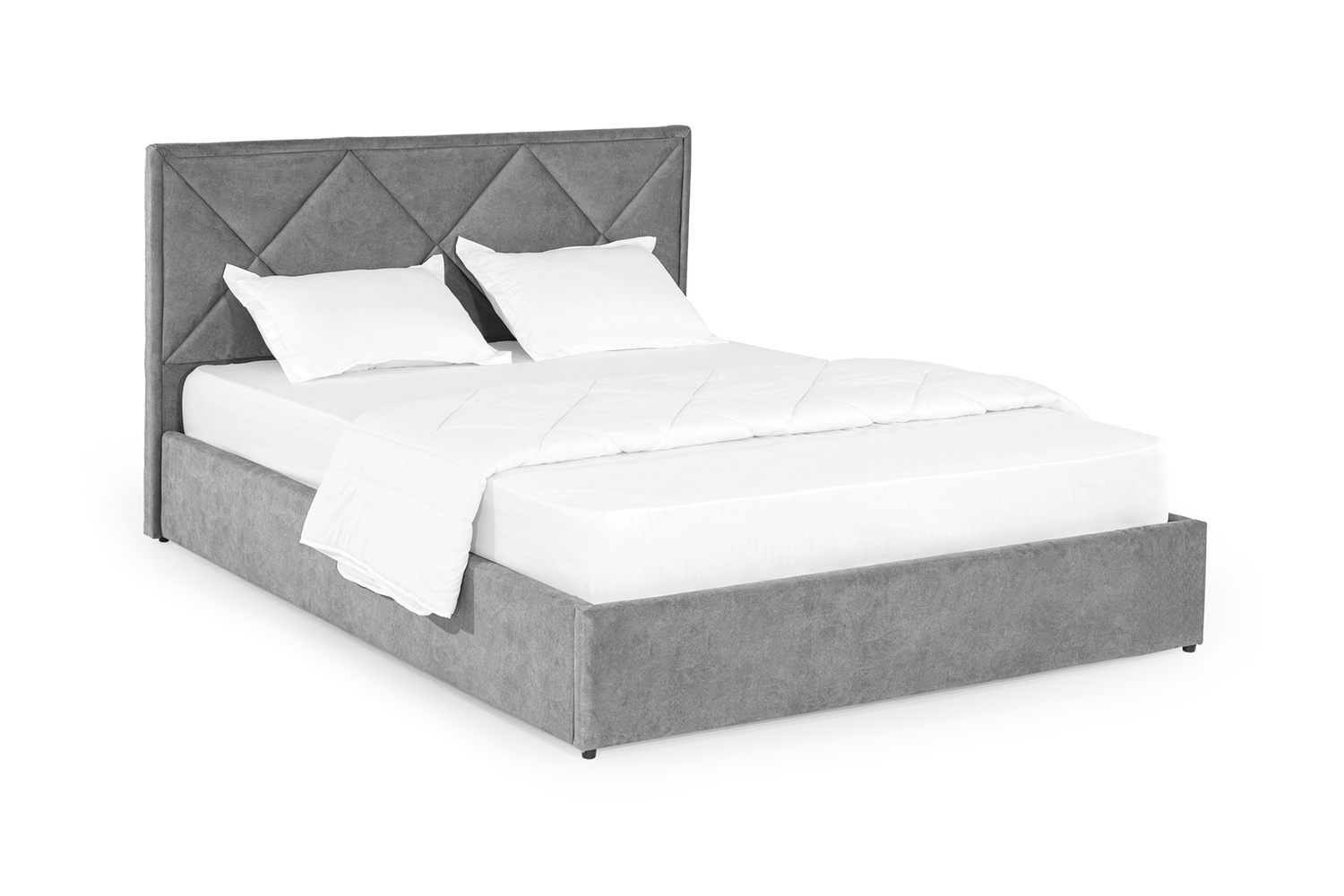Ліжко Азалія 140х200 (Світло-сірий, ламелі, без підйомного механізму) IMI zl140x200ssb фото