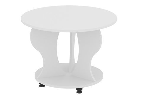 Стол журнальный Genrix (70 &times; 70 &times; 48 см, белый) ph-grn-stl-pn-bl фото