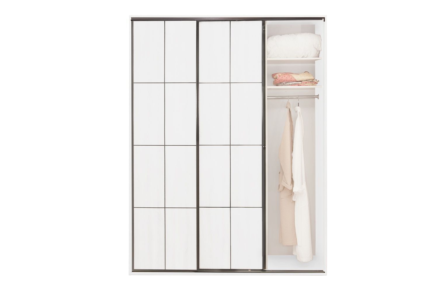 Шафа-купе Нарнія-2 (180 &times; 45 &times; 240 см, німфея альба) m-shk-nrn-2-45-nmf-lb фото