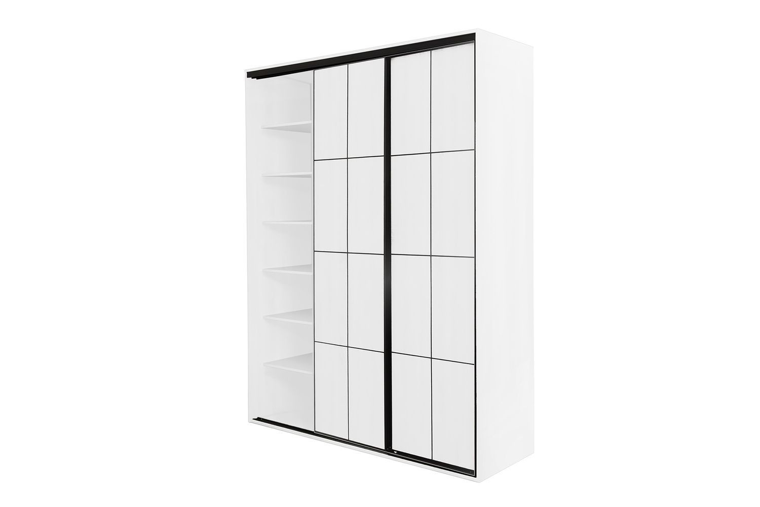 Шафа-купе Нарнія-2 (180 &times; 45 &times; 240 см, німфея альба) m-shk-nrn-2-45-nmf-lb фото