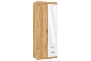 Шкаф Nirex-5 (80 &times; 53,6 &times; 210 см, тахо и белый) ph-shf-sh2-mnk-th-bl фото