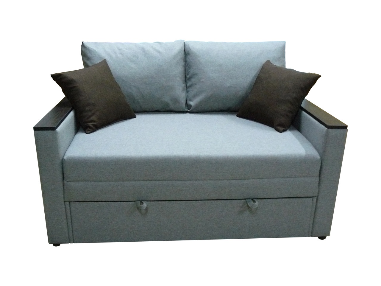 Диван-кресло Кубус 120 (узкие подлокотники, светло-серый, 140х97 см) IMI dkbs-sn-7 фото