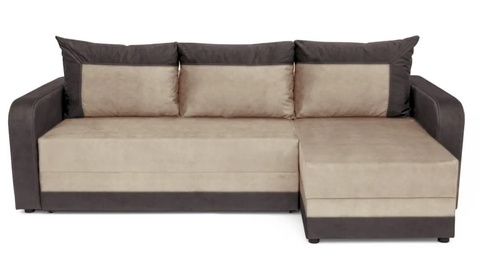 Угловой диван Арден (бежевый с коричневым, 230х150 см) IMI krdn-am-bej-kor фото