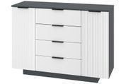 Комод Kelrix (128 &times; 43 &times; 91,5 см, антрацит и белый) ph-kmd-k6-ntrc-bl фото