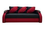 Диван Зельда (220 &times; 109 см, савана блек 19 + ред 27 + ред 27) IMI dzld-sb19-r27-r27 фото 2