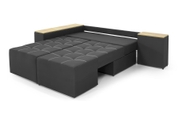 Кутовий диван Доміно (Чорний, 245х160 см) ІМІ kbvr-sn-19 фото 6