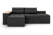 Кутовий диван Доміно (Чорний, 245х160 см) ІМІ kbvr-sn-19 фото 2