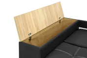 Кутовий диван Доміно (Чорний, 245х160 см) ІМІ kbvr-sn-19 фото 7