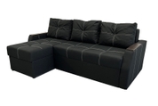 Кутовий диван Марк (Чорний, 224х150 см) ІМІ dmrk-sn-19 фото 1