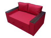 Диван-кресло Кубус 140 (красный, 180х97 см) IMI dkbs-sn-27 фото