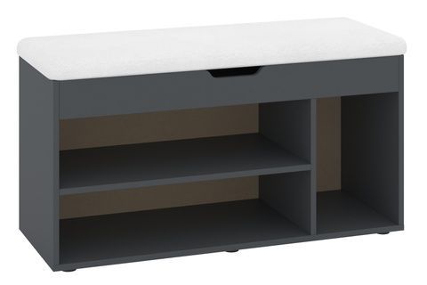 Тумба для обуви Zervex (100 &times; 38 &times; 50 см, антрацит и белый) ph-tmb-vz-b8-ntrc-bl фото