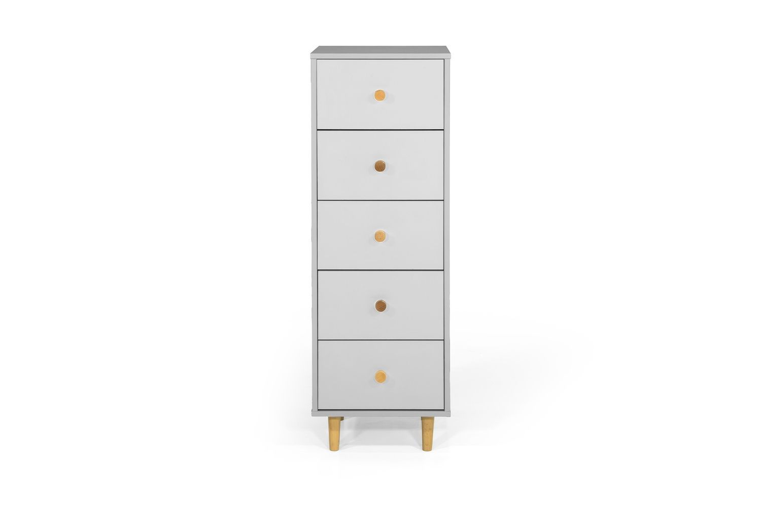 Комод UrbanOak-3 5ШУХ (серая мышка, 40x39x118 см) IMI lkmd-hg3-sr-stp фото