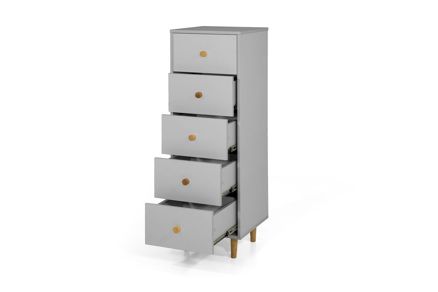 Комод UrbanOak-3 5ШУХ (серая мышка, 40x39x118 см) IMI lkmd-hg3-sr-stp фото