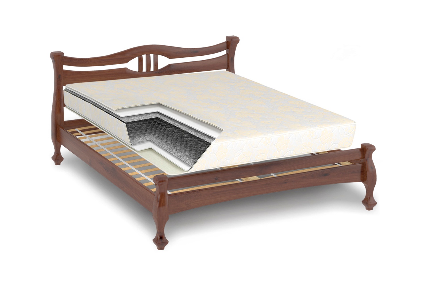 Ліжко Шанс з матрацом (Dallas) 80х190 см dlls-teo-80x190 фото