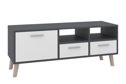 Тумба для TV Ivaron (120 &times; 40 &times; 46 см, антрацит и белый) ph-tmb-tv-mrg-ntrc-bl фото