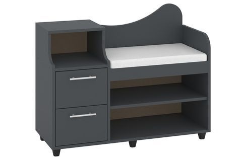 Тумба для обуви Harnex (93 &times; 38 &times; 75 см, антрацит и белый) ph-tmb-vz-b2-ntrc-bl фото