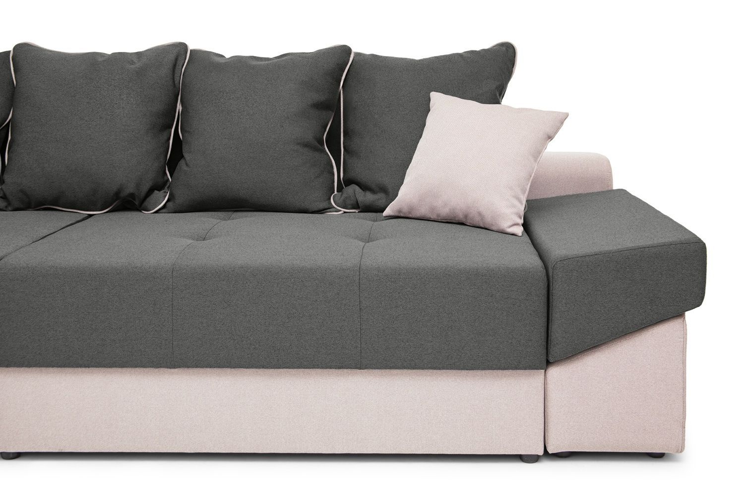 Диван Grande (114 &times; 308 см, серый с бежевым) IMI Premium mpr-d-grnd-bgm-35-33 фото
