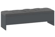 Банкетка Nirex (130 &times; 39 &times; 40 см, кожзам, антрацит и серый) ph-bnkt-mnk-ntrc-sr фото