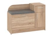 Тумба для взуття Jarnex (88,4 &times; 38 &times; 65 см, сонома і сірий) ph-tmb-vz-b3-snm-sr фото