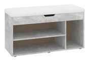 Тумба для взуття Zervex (100 &times; 38 &times; 50 см, бетон і білий) ph-tmb-vz-b8-bt-bl фото