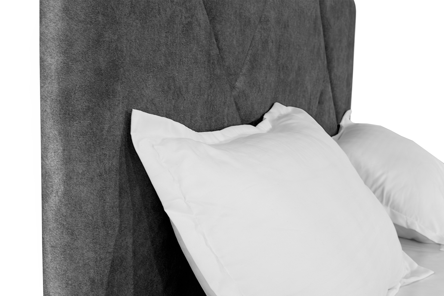 Ліжко Цинія 140х200 (Темно-сірий, велюр, без підйомного механізму) IMI tsn140x200tsb фото