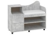Тумба для обуви Harnex (93 &times; 38 &times; 75 см, бетон и белый) ph-tmb-vz-b2-bt-bl фото