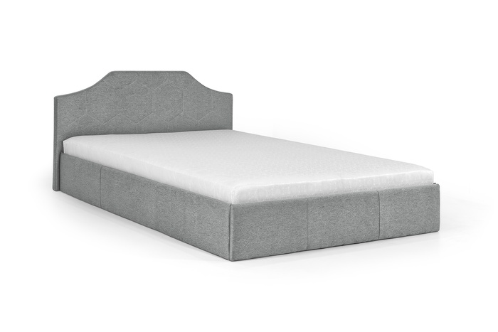 Кровать Моника 160х200 (Светло-серый, ламели, матрас, ниша) lmnk160x200ss фото