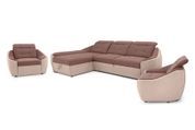 Комплект угловой диван Спейс АМ и 2 кресла (розовый с персиковым) IMI Premium kmpl-ksps-2kr-ll-63-61 фото