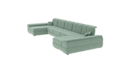 Угловой диван Денвер П3 (серо-зеленый, 400х170 см) dp3sz фото