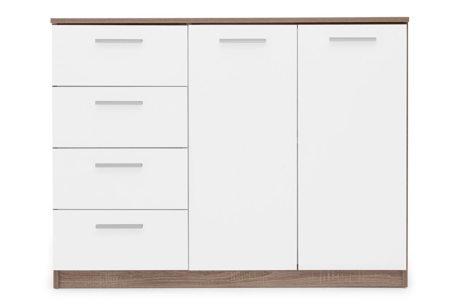 Комод Ультімо-12 (116 &times; 38 &times; 88 см, дуб трюфель і білий) md-kmd-k4-2a-db-trfl-bl фото