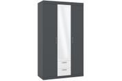 Шкаф Nirex-6 (120 &times; 53,6 &times; 210 см, антрацит и белый) ph-shf-sh3-mnk-ntrc-bl фото