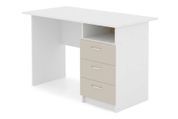 Стіл письмовий Optimo (120х60х75 см, білий + кашемір) phtn-bklt-bl-kshm фото