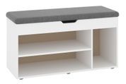 Тумба для взуття Zervex (100 &times; 38 &times; 50 см, білий і сірий) ph-tmb-vz-b8-bl-sr фото