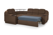 Комплект кутовий диван Меркурій з пуфом (коричневий, 255х185 см) ІМІ kmrc-sn-3-p фото 4