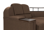 Комплект кутовий диван Меркурій з пуфом (коричневий, 255х185 см) ІМІ kmrc-sn-3-p фото 6
