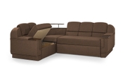 Комплект кутовий диван Меркурій з пуфом (коричневий, 255х185 см) ІМІ kmrc-sn-3-p фото 5