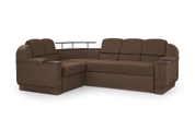 Комплект кутовий диван Меркурій з пуфом (коричневий, 255х185 см) ІМІ kmrc-sn-3-p фото 2