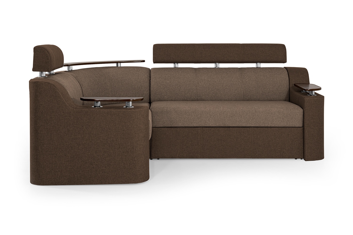 Кутовий диван Невада (бежевий з коричневим, 250х182 см) ІМІ knvd-sn-21-3 фото
