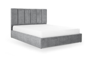 Кровать с матрасом Лотос 160х200 (Светло-серый, велюр, без подъемного механизма) IMI lts-am160x200ssb фото 3