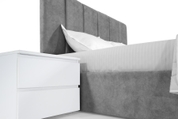 Кровать с матрасом Лотос 160х200 (Светло-серый, велюр, без подъемного механизма) IMI lts-am160x200ssb фото 7