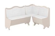 Кухонный уголок FlavorFurnish-1 (110 &times; 150, кожзам, белый и кашемир) ph-kt-grcg-bl-kshmr фото