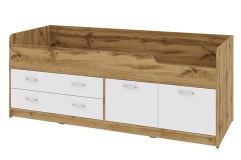Ліжко-горище Telvarn (203 &times; 93,2 &times; 77 см, тахо і білий) ph-dt-lgk-skt90-th-bl фото