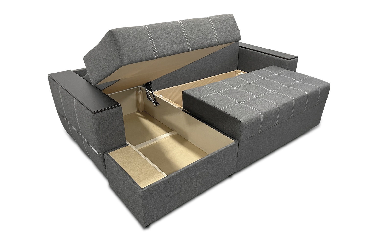 Угловой диван Наполи (серый, 240х150 см) IMI knpl-sn-8 фото