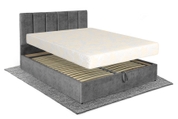 Кровать с матрасом Лотос 160х200 (Темно-серый, велюр, без подъемного механизма) IMI lts-am160x200tsb фото