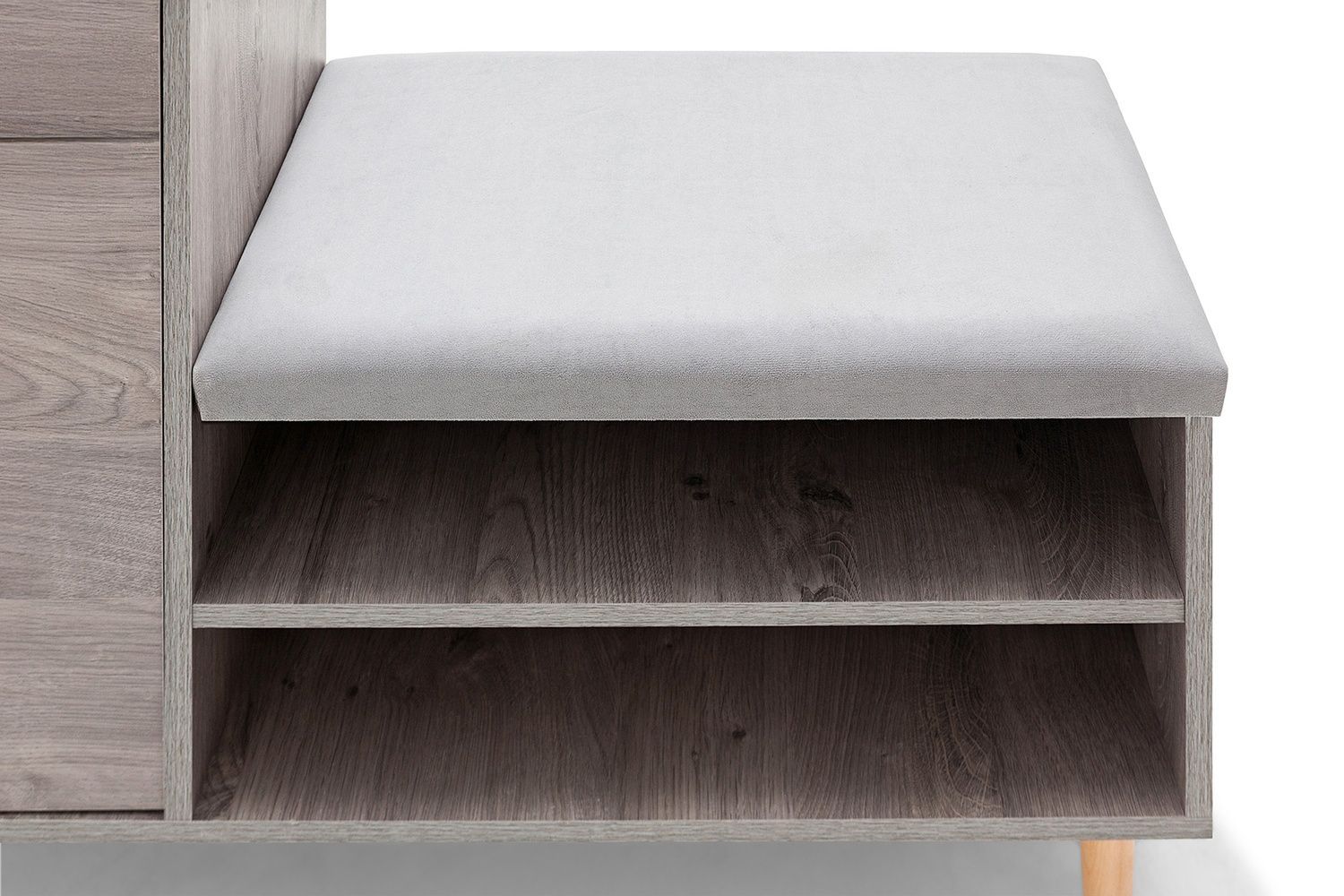 Тумба для взуття з сидінням FrostFeel-10 (шварцвальд і лілі 94, 1000х385х760 мм) ltmb-to10-shvr фото